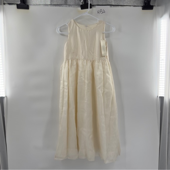 Ann Taylor celebrations cream dress sleeveless size 8 event wedding flower girl - Picture 11 of 12